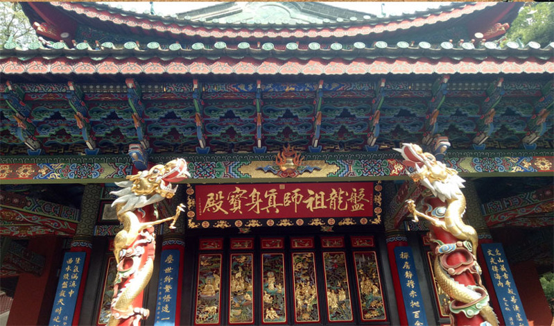 寺庙古建筑彩绘